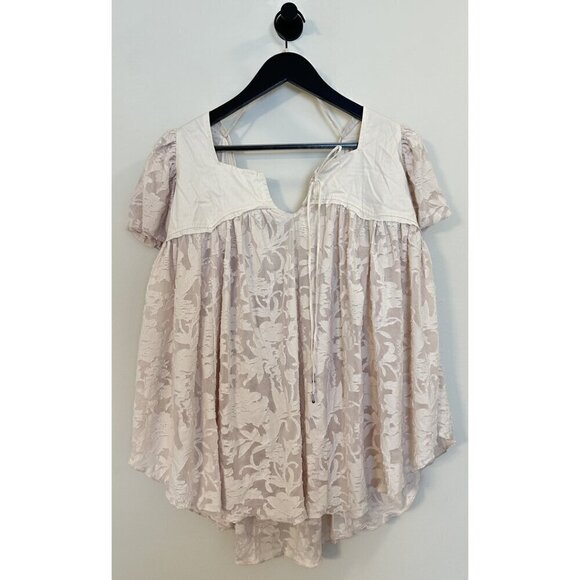 FREE PEOPLE Sunrise To Sunset Top in Champagne Dream Size Medium - Picture 6 of 13